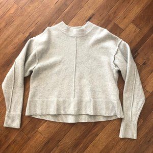 MOVING SALE!! H&M Light Gray Thick Wool Cashmere Oversized Sweater